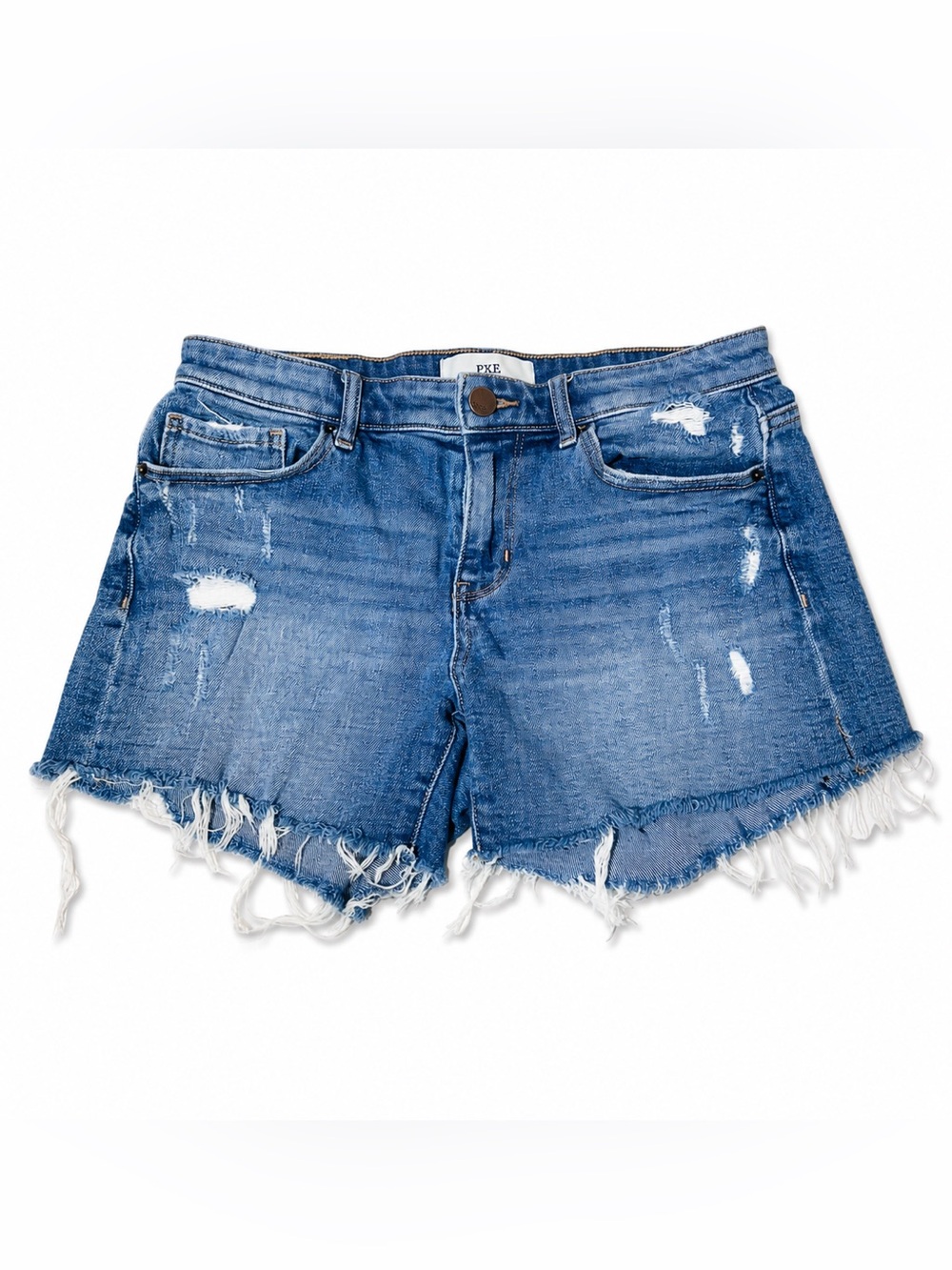 BKE Payton Denim Shorts Distressed frayed Hem Women’s Size 26